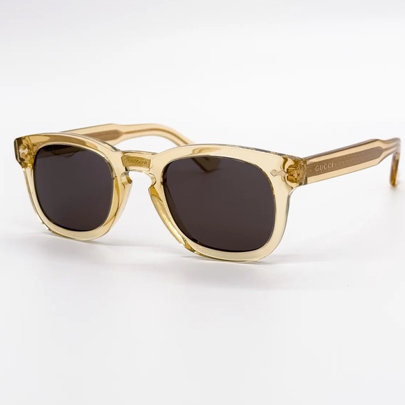 ?- New Authentic GUCCI GG0182S 006 Transparent Brown/Grey sunglasses main image 15